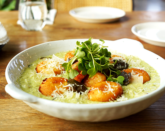 트러플 그린 크림 뇨끼